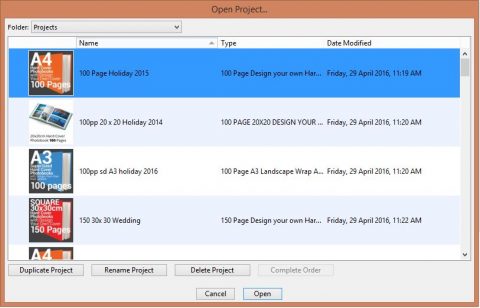 Existing Projects